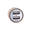 Goodbuy M-06 alumiiniumist autolaadija 2x USB / 2.4A kuld