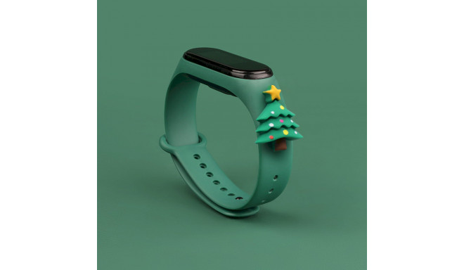 Fusion Xmas Christmas Tree band Xiaomi Mi Band 3 | 4 roheline