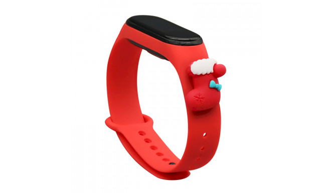 Fusion Xmas Sock for Xiaomi Mi Band 5 | Mi Band 6 red