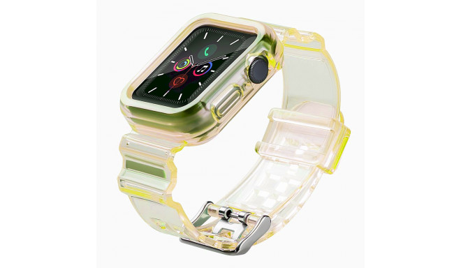 Fusion Light Set silikoonist kellarihm Apple Watchile  42mm | 44mm | 45mm kollane