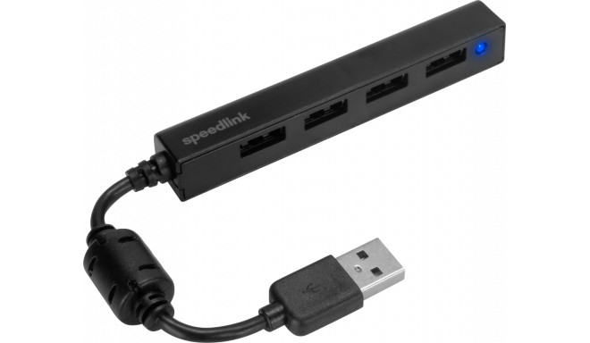 Speedlink USB hub Snappy Slim 4 portu (SL-140000-BK)