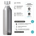 Quokka Solid - 630 ml stainless steel thermo bottle (Sleek Gold)