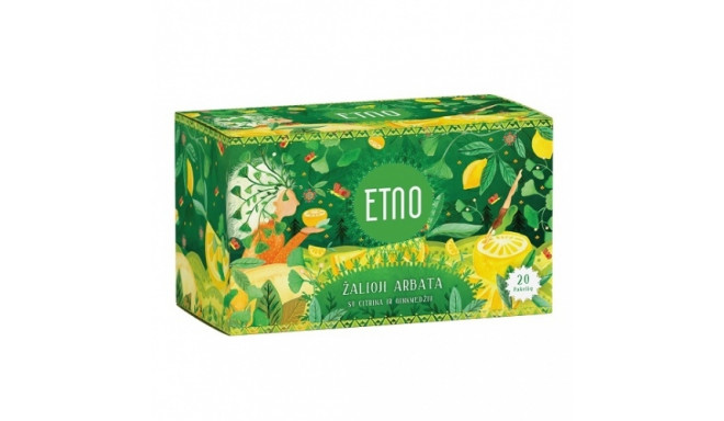 ETNO Green tea with lemon and ginkgo 40g (2gx20 pcs.)