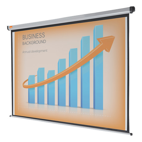 Projection Screen Nobo Wall or Ceiling Mounted 4:3 1750x1325