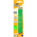 BIC pencils EVOLUTION ORIGINAL with eraser, HB, Pouch 4 pcs 049012