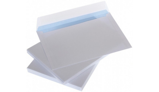 Envelopes C6 white with ribbon and internal press 114x162 mm x 25pcs