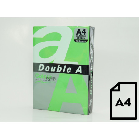 Colour paper Double A, 80g, A4, 500 sheets, Parrot