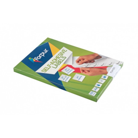 Ddhesive labels Forpus, A4, White, 48.5x25.4 mm, (44) (100) 0707-002