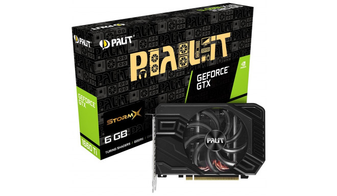 Palit graphics card NVIDIA GeForce GTX 1660 Ti StormX 6GB 192bit GDDR6 1770 / 6000 PCI-E 3 DP HDMI