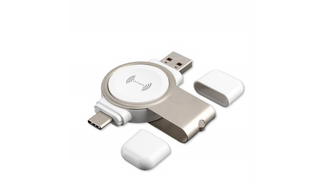 4smarts wireless charger VoltBeam Mini 2.5W Apple Watch 1-7 USB/USB-C