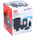 Alpina - bathroom set 6 items (black)