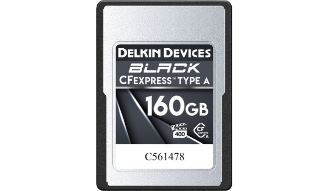 Delkin mälukaart CFexpress 160GB Black Type A