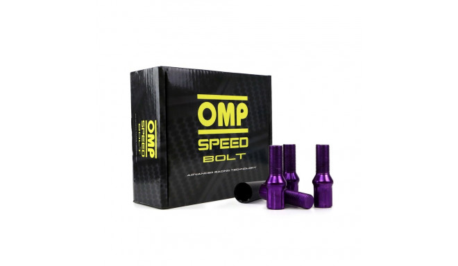 Set Гайки OMP 27 mm Фиолетовый 20 uds M14 x 1,25