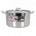 Stainless Steel Saucepan with Lid Quttin (ø 40 x 20 cm) Stainless Steel Saucepan with Lid Quttin (ø 40 x 20 cm)
