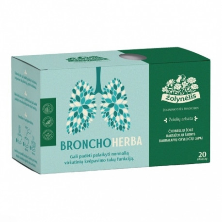 Žolynėlis herbal tea Bronchus, 30g (1,5x 20)