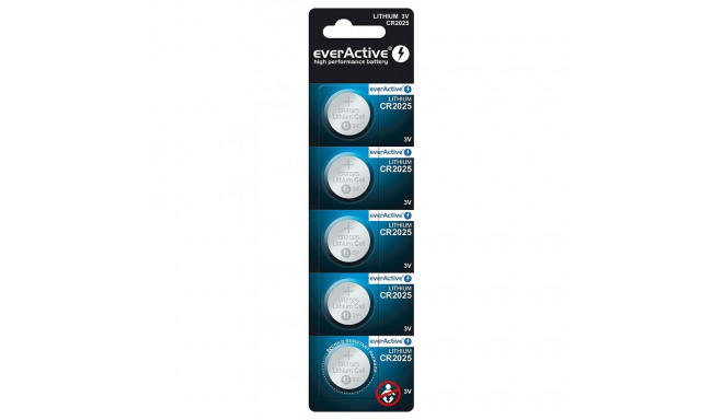 LITHIUM BATTERY CR2025 BLISTER 5 PCS.