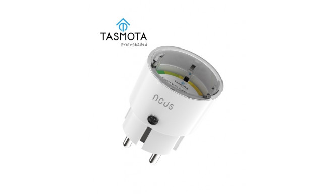 Smart WiFi Socket NOUS A1, 16A, TASMOTA pre-installed, with energy meter, TUYA / Smart Life