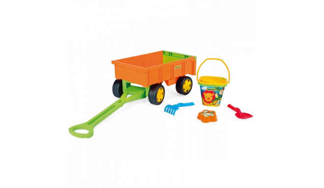 Wader trolley with sandbox toys