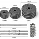 PROIRON PRKCAS20K Adjustable Dumbbell Set, 2 