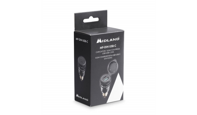 MidlandMP-DIN-USB-C toiteadapter 12/24V USB+USB-C