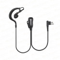 EM- 2027/H2 G shape earpiece with lapel PTT for Hytera 2pin connector