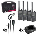 Transceiver Case set 4pcs in suitecase, Albrecht Tectalk Worker 3, PMR446