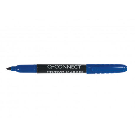 Marker Q-Connect CD/DVD, 1mm, sinine, veekindel