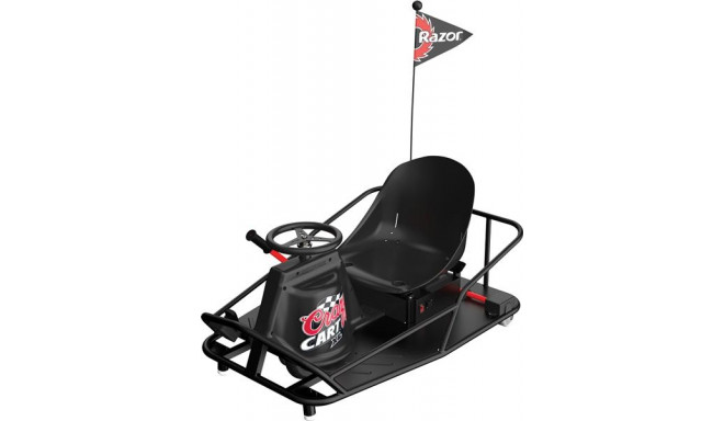 Razor Crazy Cart XL Elektriline driftimine Go kart, Must