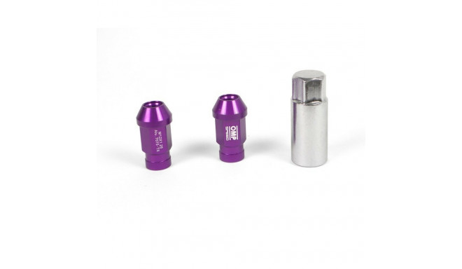 Set Nuts OMP 7075 Violet 20 uds M14 x 1,25