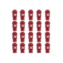 Set Nuts OMP 7075 Red 20 uds M14 x 1,25