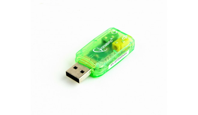 Gembird SC-USB-01 cable gender changer 3.5 mm Green