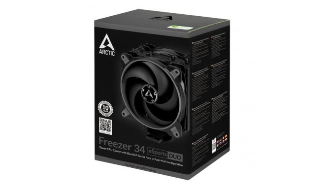 ARCTIC Freezer 34 eSports DUO - Tower CPU Cooler with BioniX P-Series Fans in Push-Pull-Configuratio