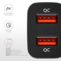Axagon PWC-DQC mobile device charger Black Auto