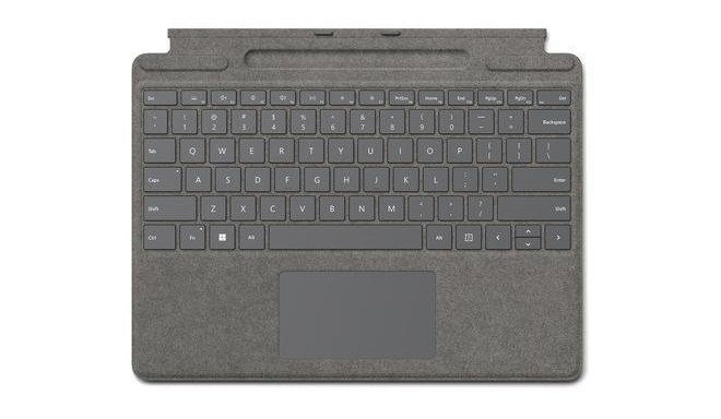 Microsoft Surface Pro Signature Keyboard Platinum Microsoft Cover port QWERTY Nordic