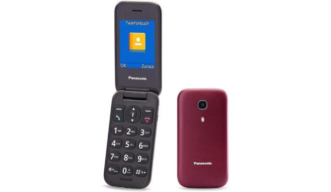 Panasonic mobile phone KX-TU400EXRM, red