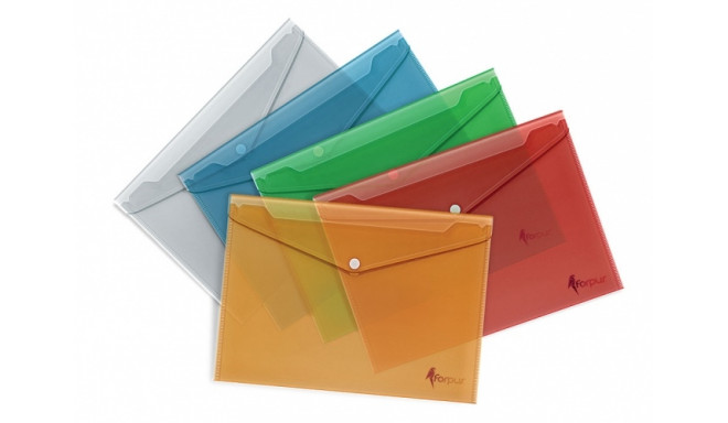 Envelope with print Forpus, A4, plastic, white, transparent 0820-009