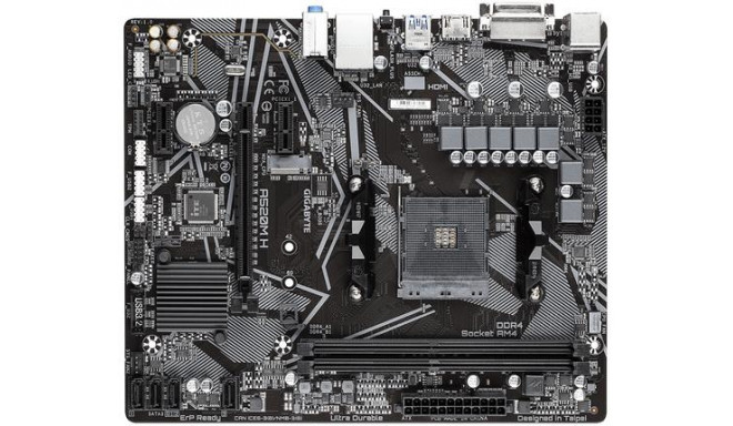 Gigabyte mainboard A520M H (rev. 1.0) AMD A520 AM4 micro ATX