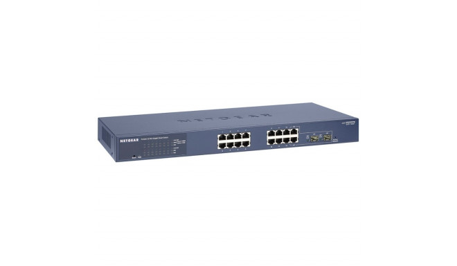 Netgear ProSafe Gigabit Smart Managed PRO Switch, 16x10/100/1000 RJ45 ports, 2 SFP ports, Web GUI, H