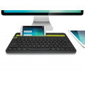 Logitech Bluetooth® Multi-Device K480 keyboard QWERTY US International Black, Lime