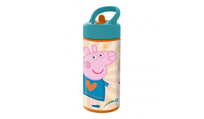 Water bottle Peppa Pig Having fun Pink PVC 410 ml