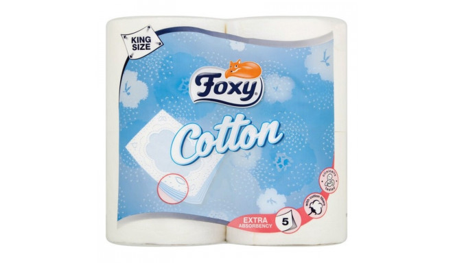 Tualetes Papīra Cotton Foxy COTTON 4R (4 uds) (4 gb.)