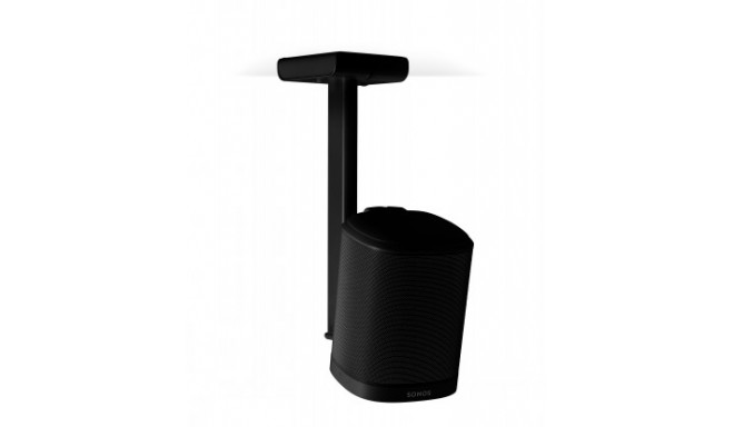 FLEXSON CEILING MOUNT FOR SONOS ONE, ONE SL AND PLAY1 BLACK SINGLE