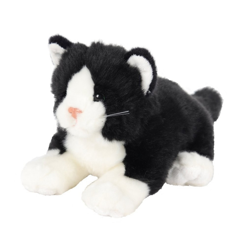 Lying cat black 30 cm - Plushies - Photopoint.lv