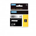 DYMO Rhino Polüestri Lint 12mm x 5.5m / must metalliseeritul (18486)