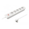 QOLTEC 50276 Power strip 5 sockets 1.8m White