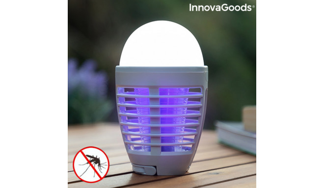 2-in-1 Rechargeable Mosquito Repellent Lamp with LED Kl Bulb InnovaGoods