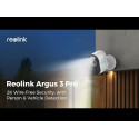 Valvekaamera Reolink Argus 3 PRO juhtmevaba akuga valgustusega, isiku ja sõiduki tuvastusega