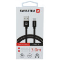 Swissten Textile Universal Quick Charge 3.1 USB-C Data and Charging Cable 3m