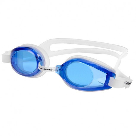Aqua-Speed Avanti swimming goggles white/navy blue 61 /007
