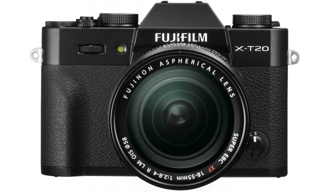 Fujifilm X-T20 + 18-55mm Kit, melns